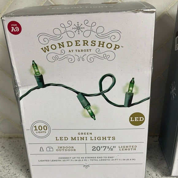 2 Wondershop Green LED Mini Lights Set - Picture 3 of 6
